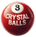 red pool ball with a glossy small